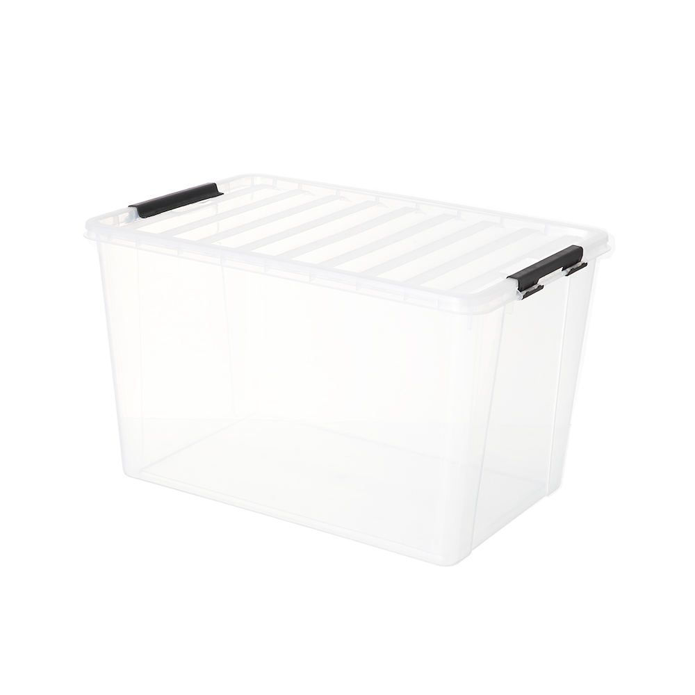 Coloured Plastic Storage Box With Lid 