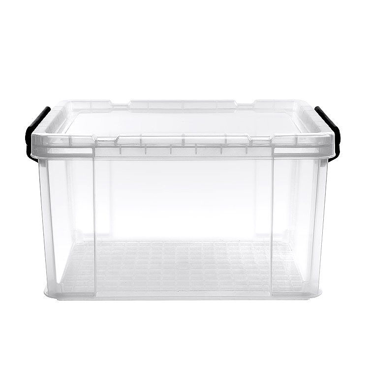 Heavy-duty plastic storage box with lid | Storage Bins Wholesale